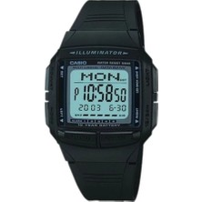 Casio DB-36-1AVDF Databank Erkek Kol Saati Siyah Silikon Kordonlu Suya Dayanıklı 5 ATM