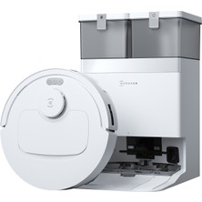 Ecovacs T30C Prime Omni Akıllı Robot Süpürge ve Çöp İstasyonu, 25.000Pa Emiş Gücü, 75°C Sıcak Su ile Mop Yıkama, Sıcak Hava Kurutma, ZeroTangle 3.0, LDS Navigasyon, Beyaz