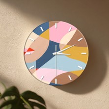 No 26 Dekor Dekoratif Duvar Saati – 33 cm Uv Baskılı Mdf Duvar Saati