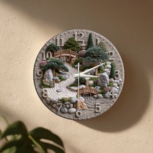 No 26 Dekor Dekoratif Duvar Saati – 33 cm Uv Baskılı Mdf Duvar Saati