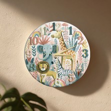 No 26 Dekor Dekoratif Duvar Saati – 33 cm Uv Baskılı Mdf Duvar Saati