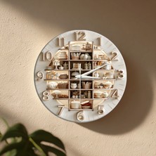 No 26 Dekor Dekoratif Duvar Saati – 33 cm Uv Baskılı Mdf Duvar Saati