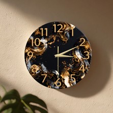No 26 Dekor Dekoratif Duvar Saati – 33 cm Uv Baskılı Mdf Duvar Saati