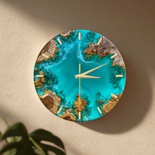 No 26 Dekor Epoxy Görünümlü Dekoratif Duvar Saati – 33 cm Uv Baskılı Mdf Duvar Saati