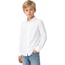 Ahengim Erkek Çocuk Modern Kesim Basic Günlük ve Şık Gömlek