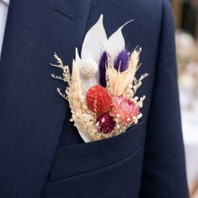 Jujü Atölye Damat Cep Çiçeği,damat Düğün Aksesuarları, Cep Için Çiçek