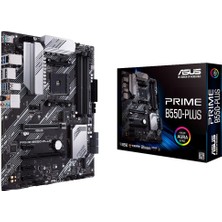 Asus Prıme B550-PLUS 4600MHZ Oc Ddr4 Soket Am4 M.2 Dp HDMI Atx Anakart