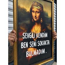 Musnig Dekoratif Sanatsal Çerçeveli Tablo Sevgilii