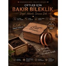 HB Natural Bakır Bileklik ( 2 Li Çiftler Için Bakır Bilezik / bileklik )