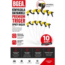 BGEA Greencar Wash Kimyasala Dayanıklı Triger Sprey Başlık - Sarı, Fısfıs Sprey Başlığı (10 Adet)