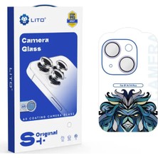  Lito Anti-Reflective iPhone 14/14 Plus Kamera Koruyucu Purple