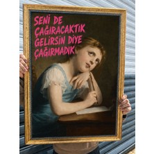 Musnig Dekoratif Sanatsal Çerçeveli Tablo Çagırmadık