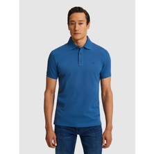 Cacharel Erkek Indigo Slim Fit Saf Pamuk Polo Yaka Basic T-Shirt 50320657-VR028
