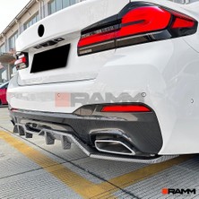 Ramm Bmw G30 Serisi - G30 Lcı M Sport Difüzör Parlak Karbon - G30 Lcı M Sport 2021-2023