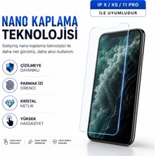 Powerfox iPhone X/xs/11 Pro Uyumlu Cam Karışımlı Nano Ekran Koruyucu | 9h+ Çizilme Direnci | Yüksek Dokunmatik Hassasiyet