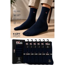 Ducks Socks Erkek Çorap Bambu Dikişsiz 6'lı Ekstra Ince Yazlık Erkek Klasik Soket Çorap