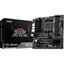 MSI Msı B550M Pro-Vdh Wıfı 4400MHZ(OC) Ddr4 Soket Am4 M.2 HDMI Dp VGA Matx Anakart