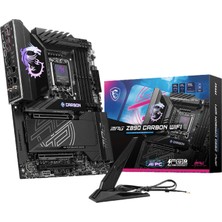 MSI Msı Mpg Z890 Carbon Wıfı 9200MHZ Oc Ddr5 Soket 1851 M.2 HDMI Thunderbolt 4 Atx Anakart