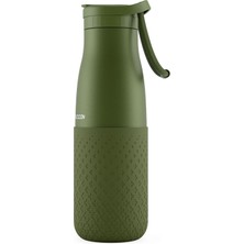 Puccon 500 ml Pipetli Haki Çelik Matara/termos - Silikon Gövdeli (Plus) - 50012