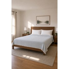 %100 Pamuk Çift Kişilik Müslin Battaniye/yatak Örtüsü 210X225, Hafif, Nefes Alabilir, Çift Taraflı, Rikka Home