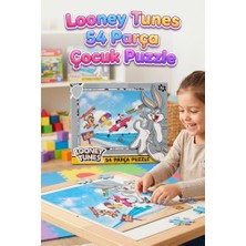 Farbu Oyuncak Lisanslı 54 Parça Looney Tunes Bugs Bunny ve Arkadaşları Eğitici ve Öğretici Çocuk Puzzle