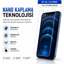 Powerfox iPhone 12/12 Pro Uyumlu Cam Karışımlı Nano Cam Ekran Koruyucu | 9h+ Çizilme Direnci | Yüksek Dokunmatik Hassasiyet