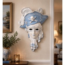 Taş Tozu Venedik Maske Duvar Süsü 29 x 20CM