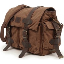 Old Cotton Cargo 7156 Kanvas Vintage Postacı Omuz Günlük Yıpranmış Stil Retro Boho Satchel Çanta