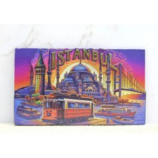 Ahşap Istanbul Temalı Magnet ALK4359