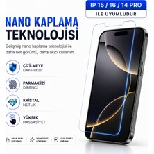 Powerfox iPhone 15/16/14 Pro Uyumlu Cam Karışımlı Nano Ekran Koruyucu | 9h+ Çizilme Direnci | Yüksek Dokunmatik Hassasiyet