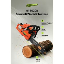 Reschmann R-HR5020B X-Serıes Profesyonel Benzinli Testere - 52CC 2.60 Hp Benzinli Hızar Bıçkı