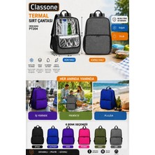 Classone Xyz Serisi PT204  Sırt Çantası- Keten Gri