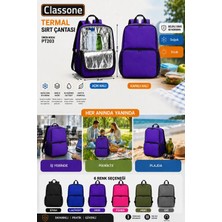 Classone Xyz Serisi PT203 Termal Sırt Çantası-Mor