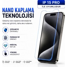 Powerfox iPhone 15 Pro Uyumlu Cam Karışımlı Nano Ekran Koruyucu | 9h+ Çizilme Direnci | Yüksek Dokunmatik Hassasiyet