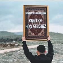 Musnig Dekoratif Sanatsal Çerçeveli Tablo Hoşgeldiniz
