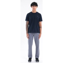 Rowinger Modal Interlock Kumaş Minimal Logolu Bisiklet Yaka Erkek Spor T-Shirt