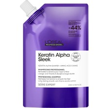 L'Oréal Professionnel Keratin Alpha Sleek Şampuan Yeniden Dolum Paketi 500 ml