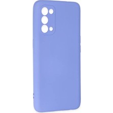 Oppo Reno 5 Kılıf Nano Içi Kadife Silikon - Lila