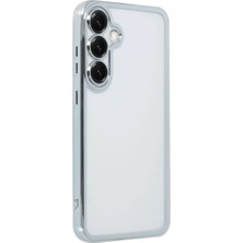 Samsung Galaxy S25 Plus Kılıf Razer Lensli Silikon - Gümüş