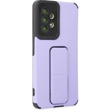 Samsung Galaxy A53 5g Kılıf Mega Standlı Silikon - Lila
