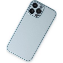 Apple iPhone 14 Pro Kılıf Coco Deri Silikon Kapak - Sky Blue