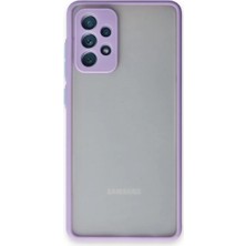 Samsung Galaxy A72 Kılıf Montreal Silikon Kapak - Mor