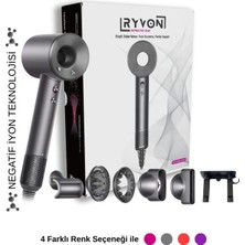 Ryvon Güçlü Saç Kurutma Makinesi 1500 W 5 Başlıklı 3 Kademe Hız Ayarı ve Difüzör Özelliği