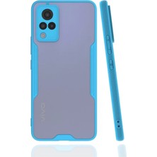 Vivo V21 Kılıf Platin Silikon - Mavi