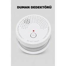 Alıç Pilli Duman Dedektörü 85 Db Alarm 9V Pil ile Çalışan Hassas Duman Sensörü EN14604 Sertifikalı