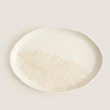 Chakra Terra Kayık Tabak 36cm Natural