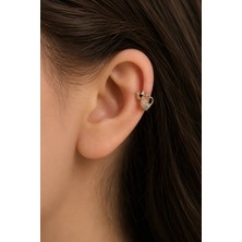 Sacce Scarves & Accessories Kedi Figürlü Halka Piercing Tragus Helix Kıkırdak Lob Küpesi Tek Adet