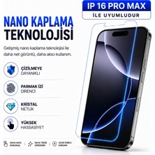 Powerfox iPhone 16 Pro Max Uyumlu Cam Karışımlı Nano Cam Ekran Koruyucu | 9h+ Çizilme Direnci | Yüksek Dokunmatik Hassasiyet