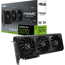 Asus Prıme Geforce Rtx 5070 Oc Edition 12GB Gddr7 Dlss 4 192 Bit Ekran Kartı