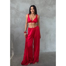 Cns Woman Üçlü Kırmızı Pijama Takımı